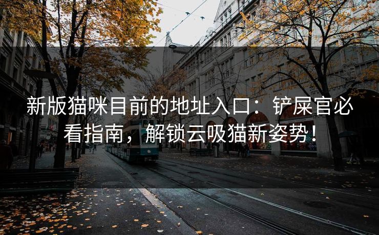 新版猫咪目前的地址入口:铲屎官必看指南,解锁云吸猫新姿势! 新版猫咪目前的地址入口:铲屎官必看指南,解锁云吸猫新姿势!